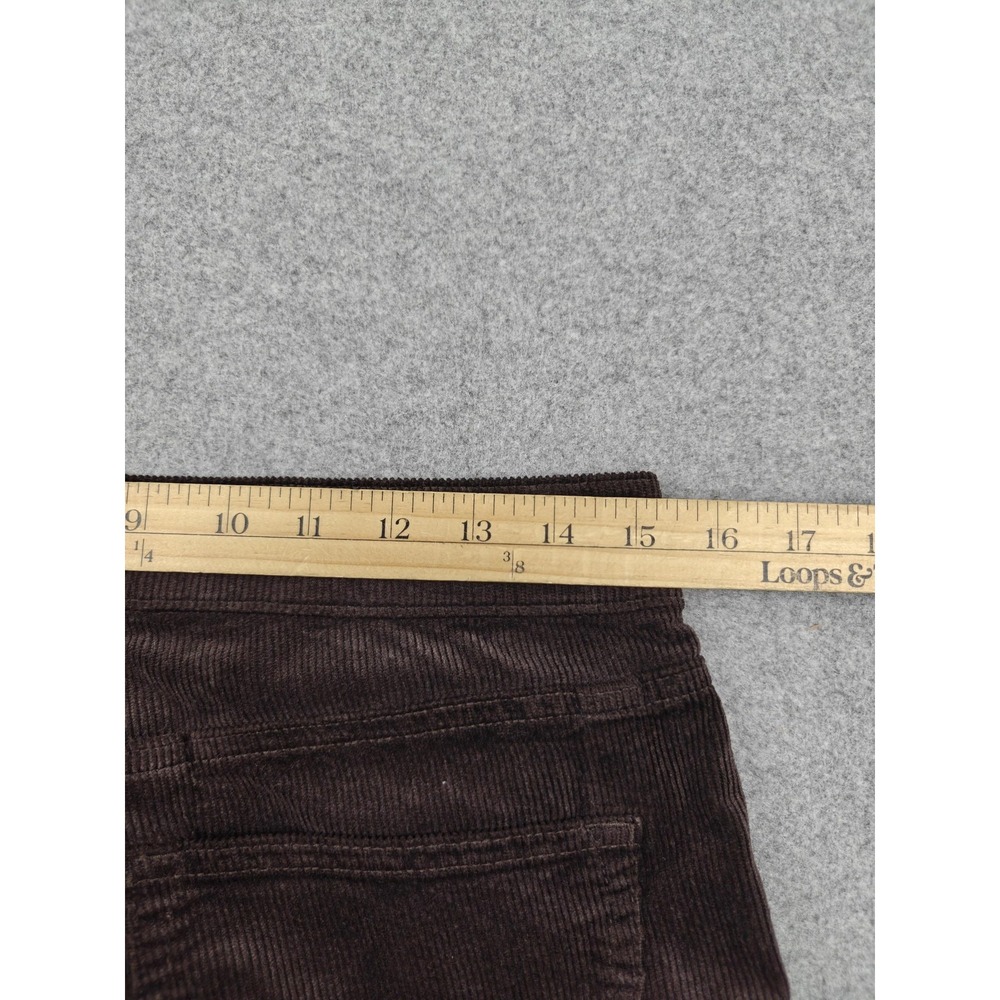 Pilcro Pants Womens 28 Petite Brown Corduroy Straight Leg Stretch Dress - Picture 10 of 11